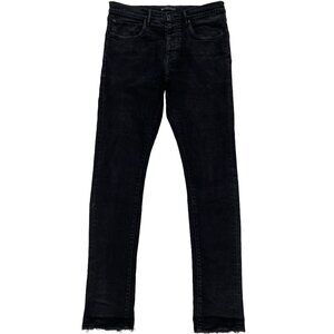 Purple Brand 80080 P-001 Skinny Fit Pre-Distressed Button Fly Jeans mens 33x32.5